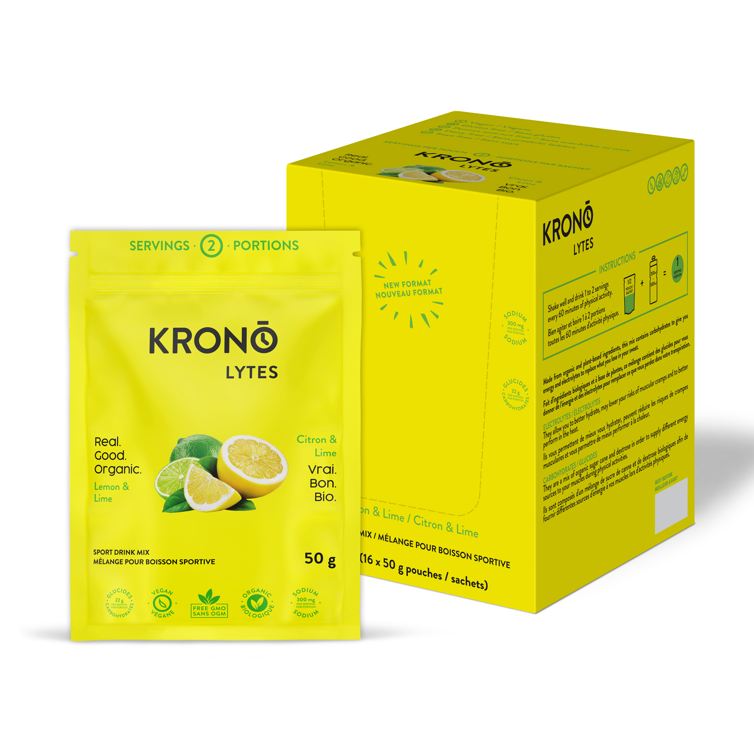 Image KRONO Electrolytes 50g Lime and Lemon