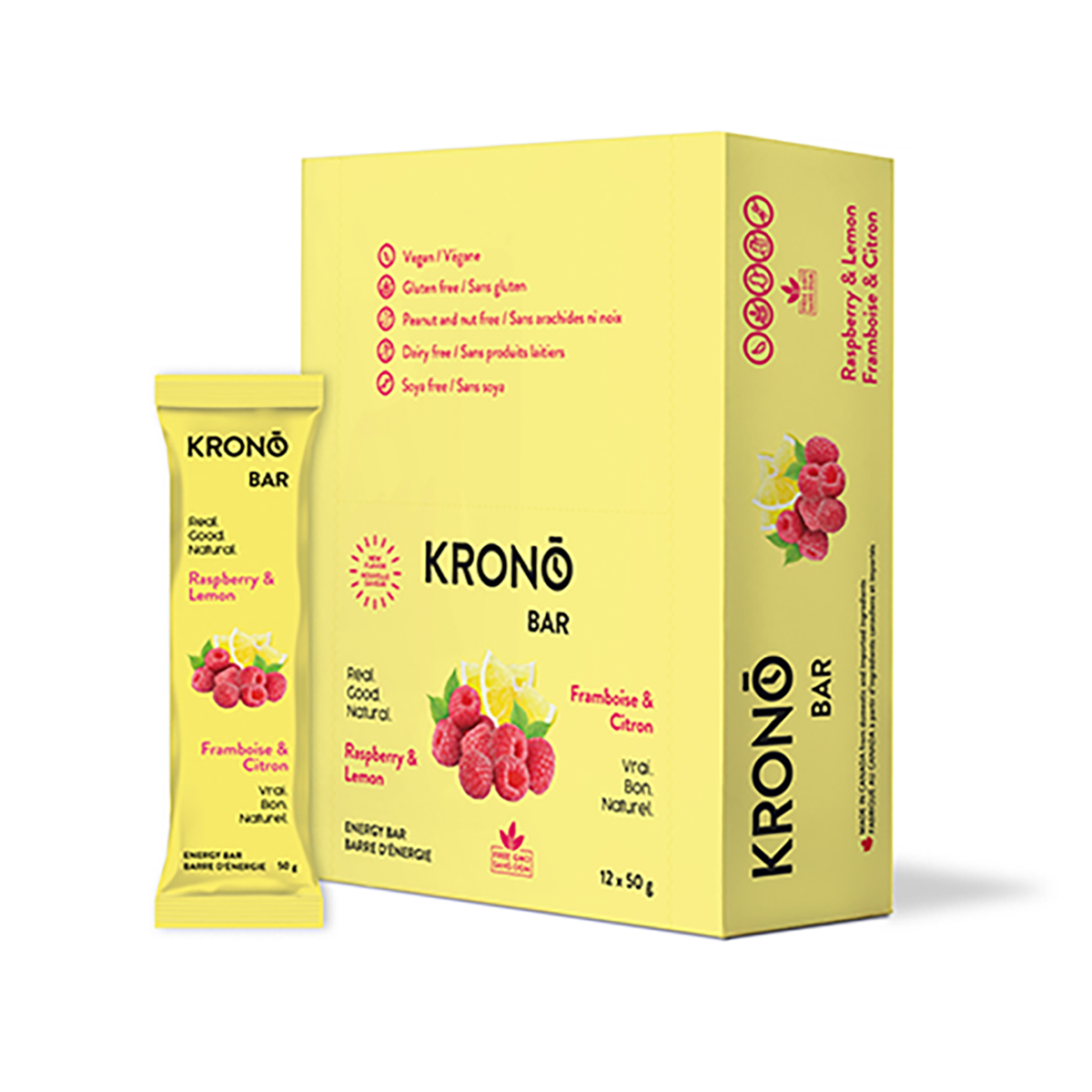 Image KRONO Energy Bar Raspberry Lemon