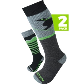 Image Lorpen S2KNE Merino Ski 2Pack Eco Enfant VERT G
