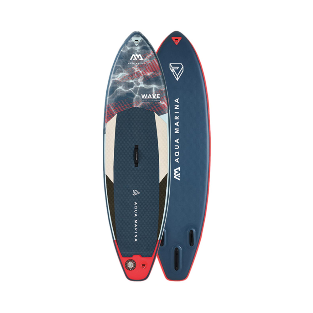 Image Wave 8'8" Planche à pagaie gonflable Surf, 2.65m/10cm, avec laisse de sécurité surf