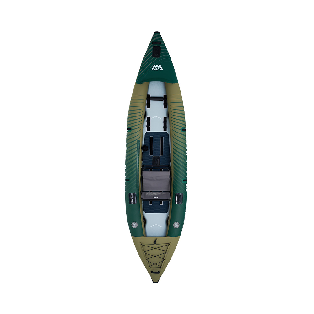 Image Caliber 13'1" Kayak de pêche gonflable 1-2 personnes avec 1 siège, sans pagaie