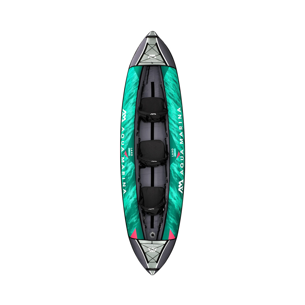 Image Laxo-380 12'6" Inflatable Recreational Kayak 3 person with 2 paddle and 3 seats