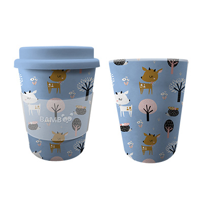 Image Tasse Bambou enfants (9.5 oz) - Forêt