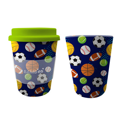 Image Tasse Bambou enfants (9.5 oz) - Balles sport