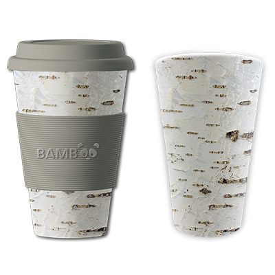 Image Tasse en bambou, Écorce de bouleau