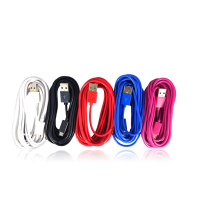 Image Micro USB Cable, 3 meters, 5 assorted colors