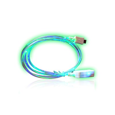 Image Cable micro USB, lumière DEL, 2 couleurs assorties