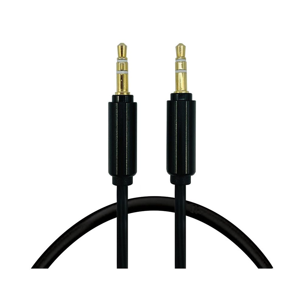 Image Câbles audio - 1m - 2 couleurs assorties : blanc et noir