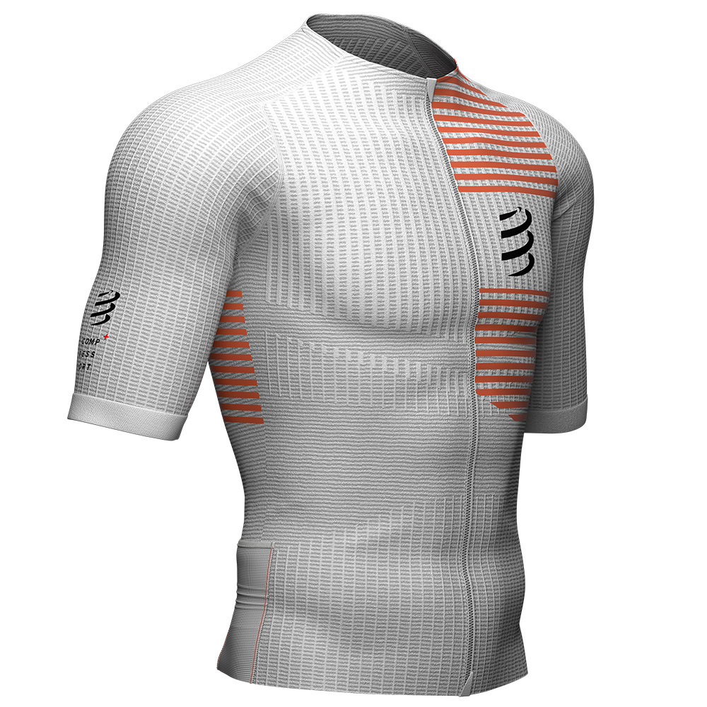 Image Compressport, Tri Postural Haut Manches Courtes , Homme, Blanc, M