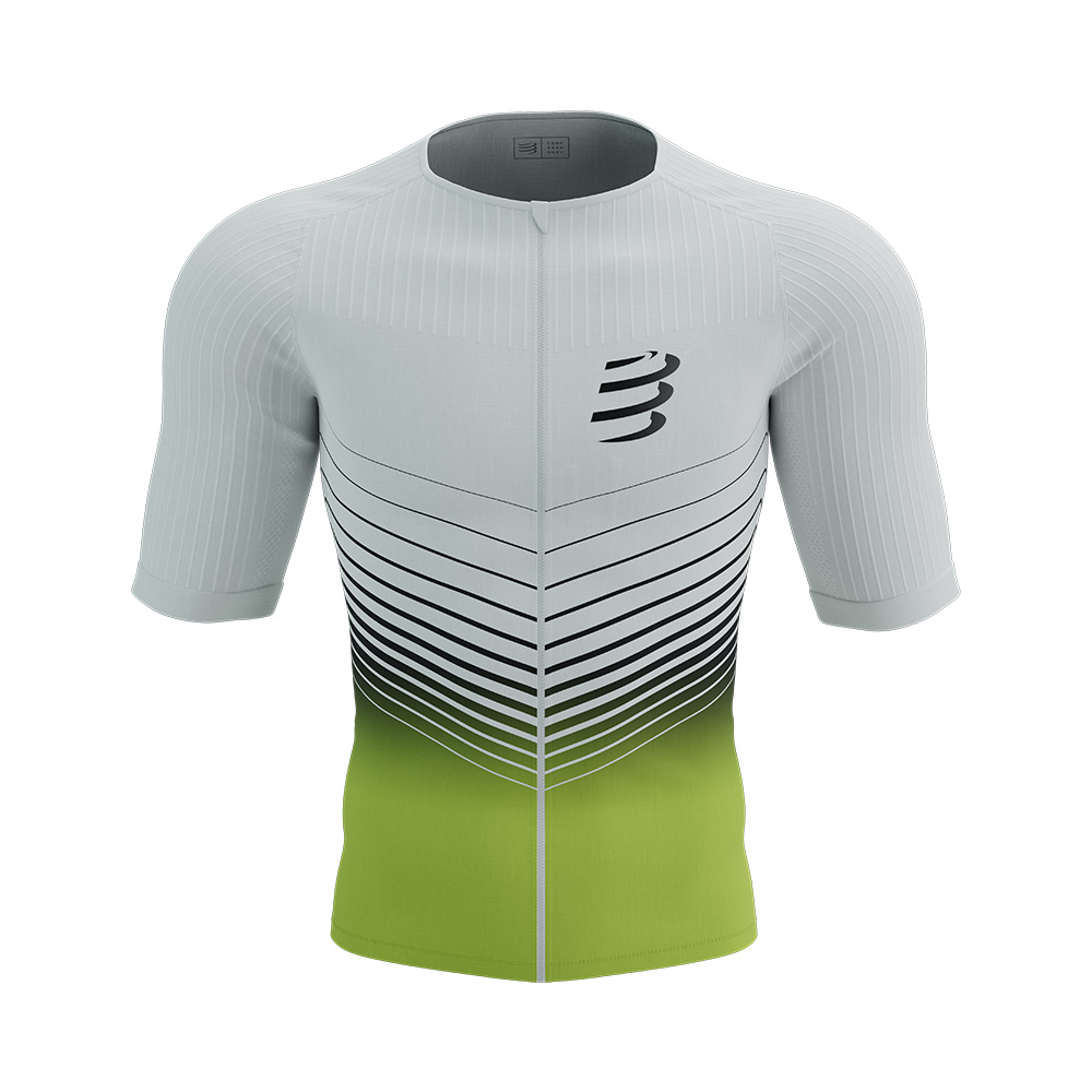 Image Compressport Tri Postural SS Top Men WHITE/GREEN M