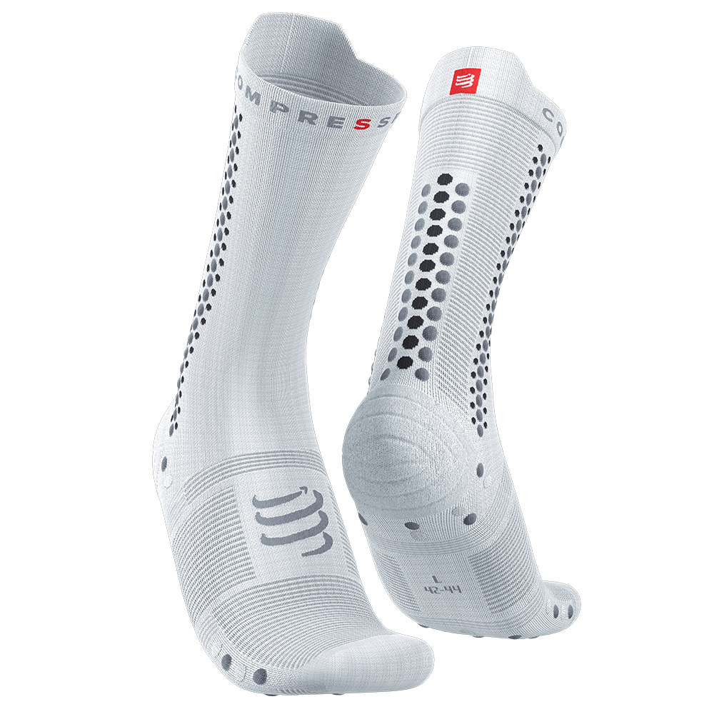 Image Compressport PRS V4 Bike Sock WHITE T1