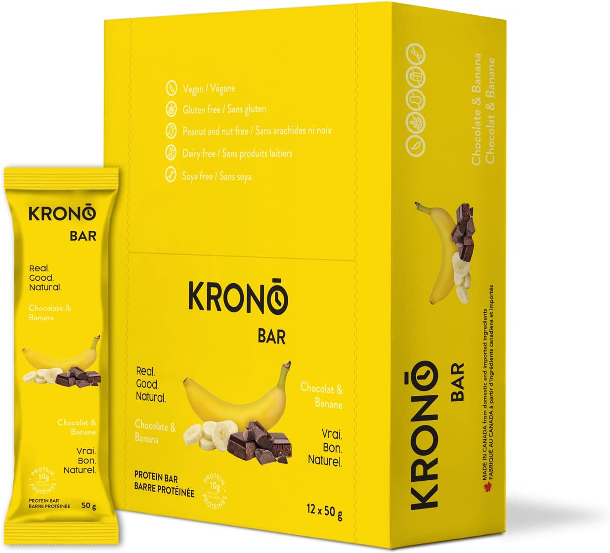 Image KRONO Barre Protéine Chocolat banane