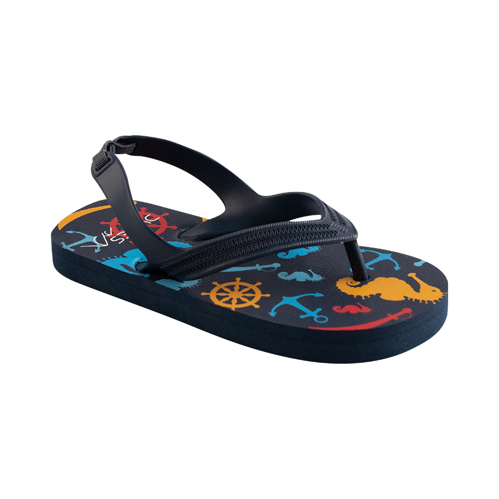 Image Dunes Beach Flip flops Kids Ocean NAVY