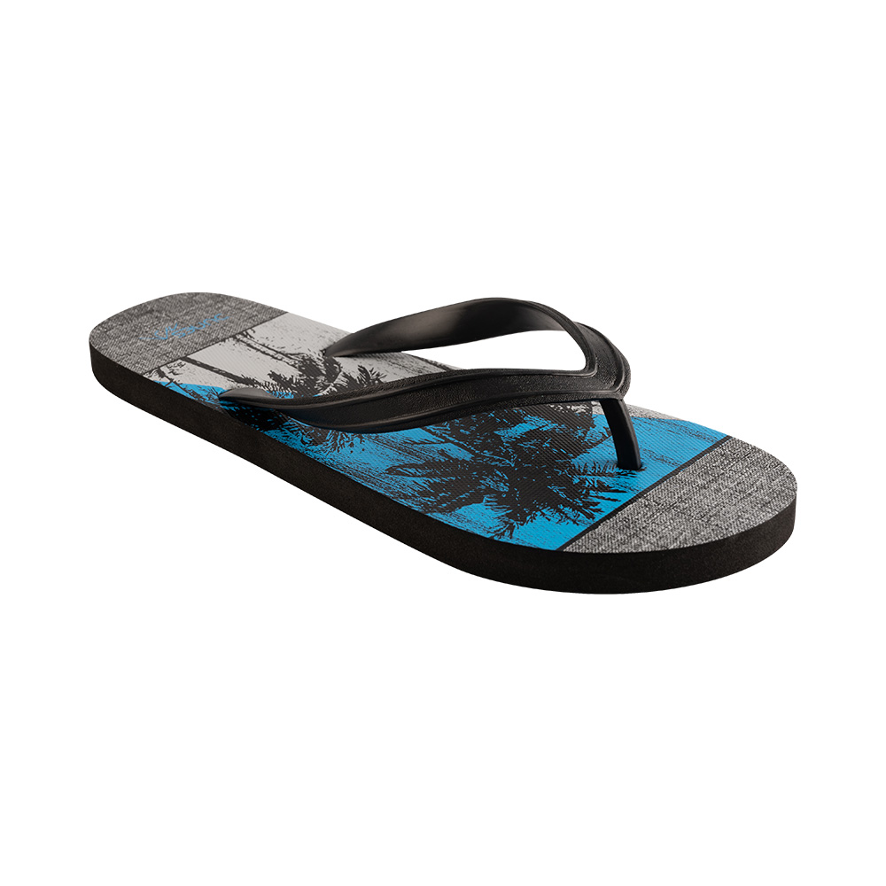 Image Dunes Beach flip flop Men Heathered palm trees BLACK 8