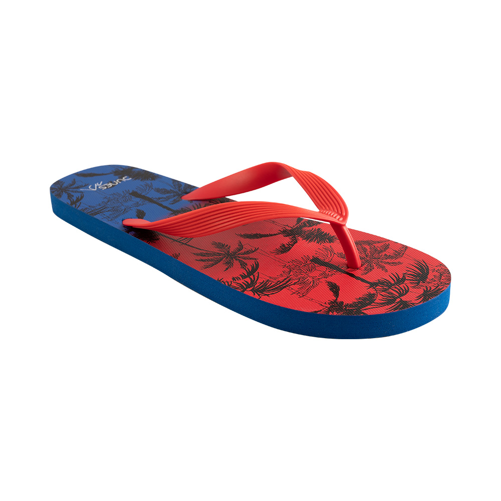 Image Dunes Sandales de plage Homme palmiers ROUGE/BLEU 9