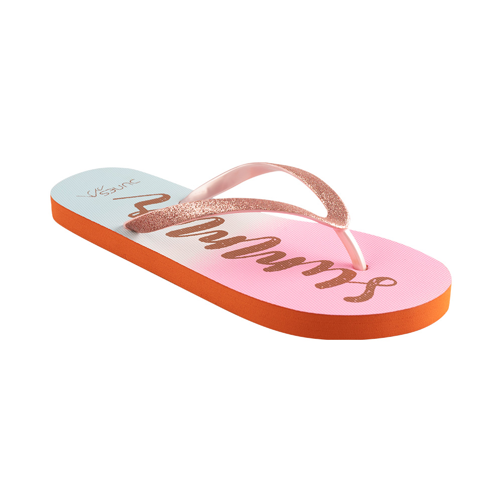 Image Dunes Beach flip flop Women gradient PINK/BLUE 5