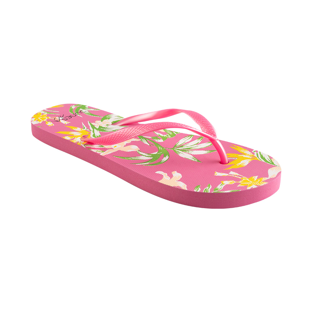 Image Dunes Beach flip flops Women flowers PINK 5