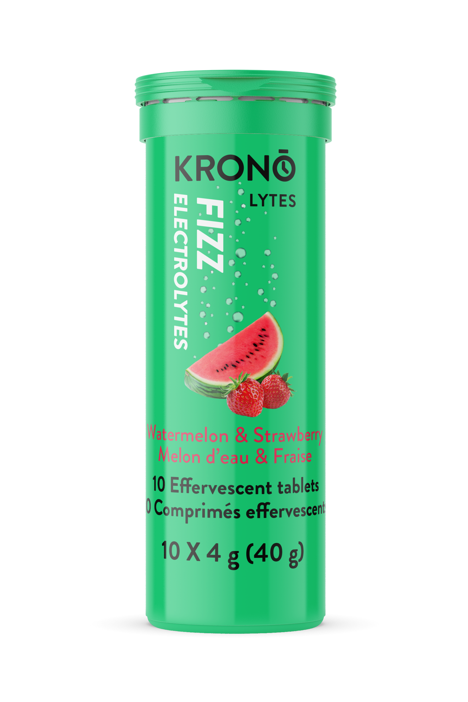 Image KRONO Effervescent Tablets electrolytes WATERMELON STRAWBERRY