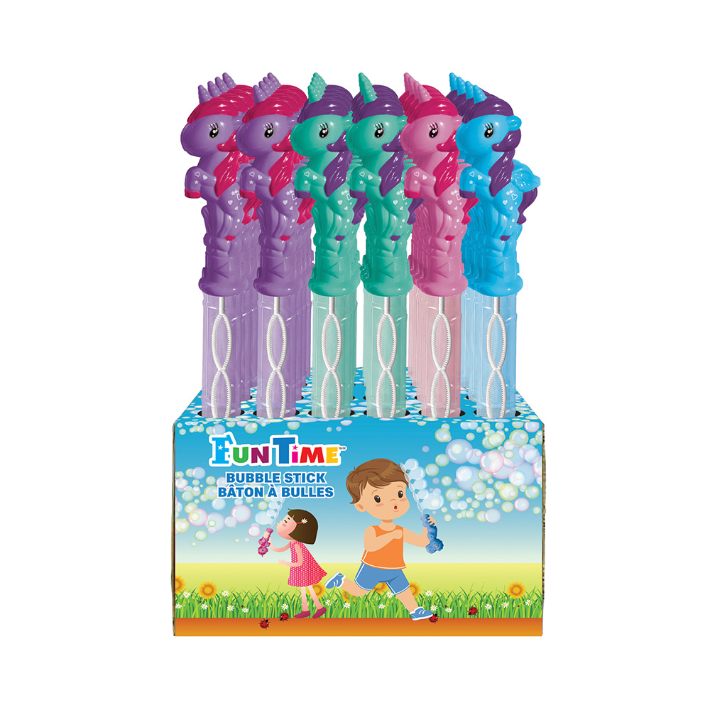 Image Bubble Stick - Unicorn, 3 assorted colors
