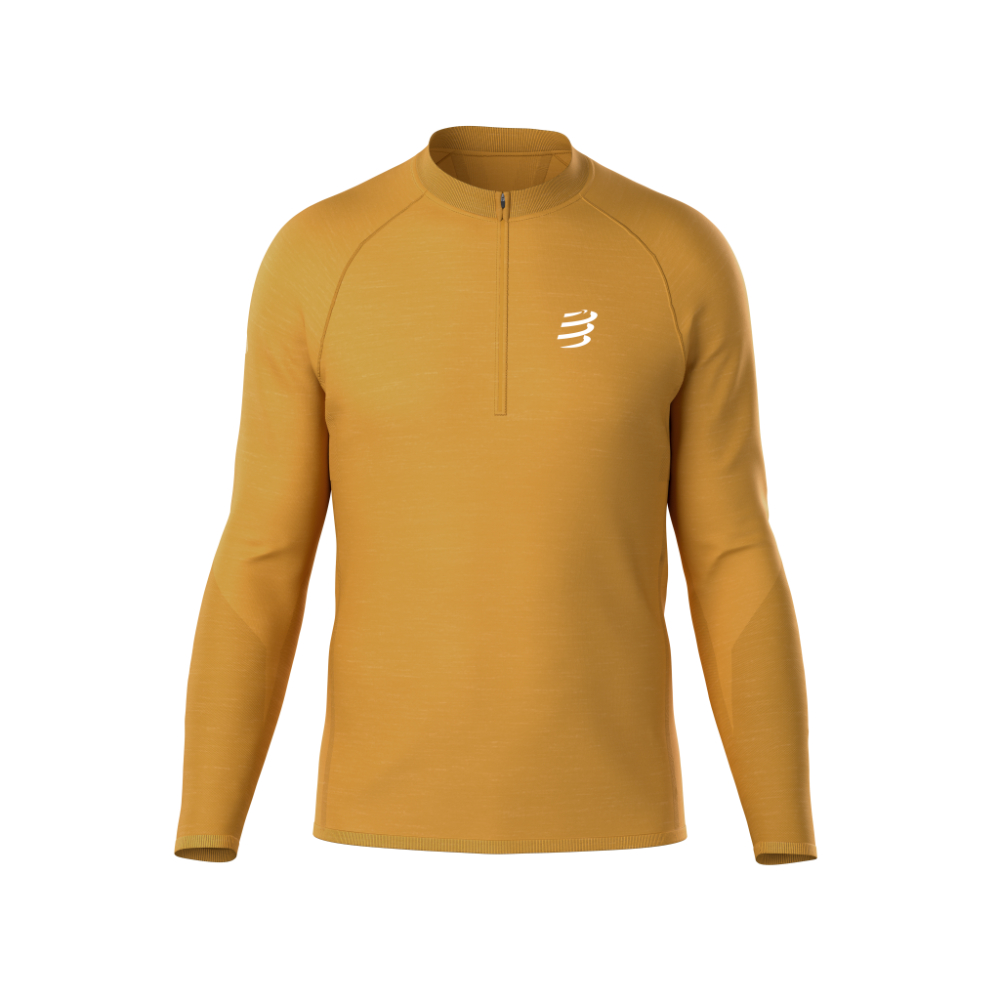 Image Compressport Merino Half-Zip LS Tshirt Man SUNFLOWER L