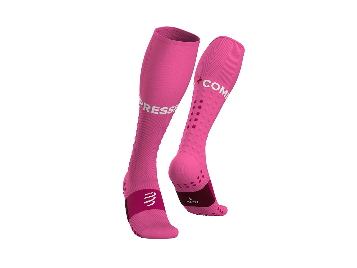 Image Compressport Bas longs Full Socks course ROSE T4