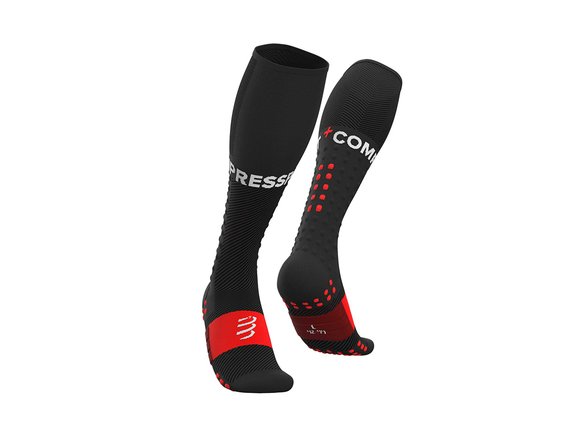 Image Compressport Bas longs Full Socks course NOIR T3