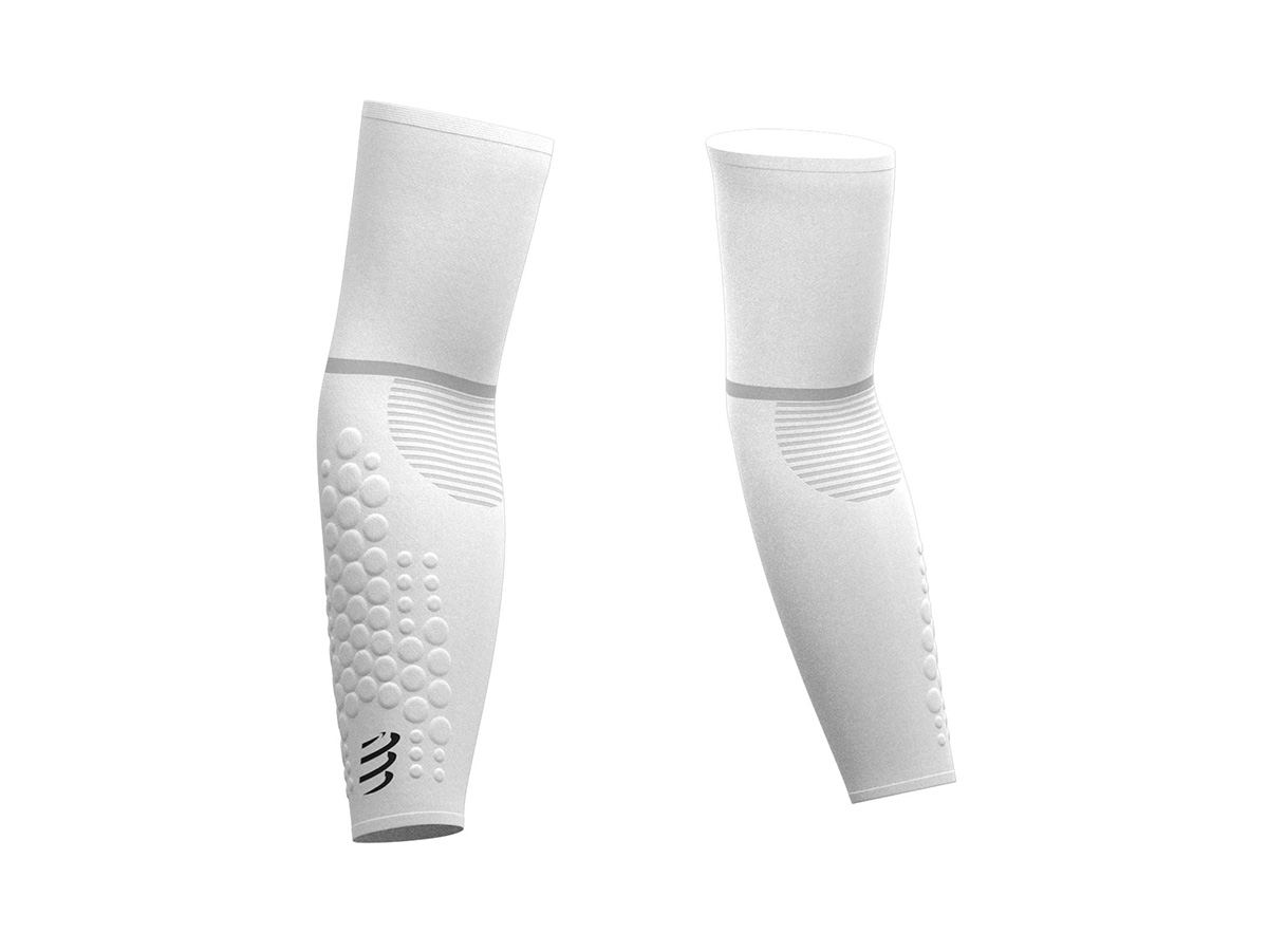 Image Compressport Manchettes ArmForce Ultralight BLANC T1