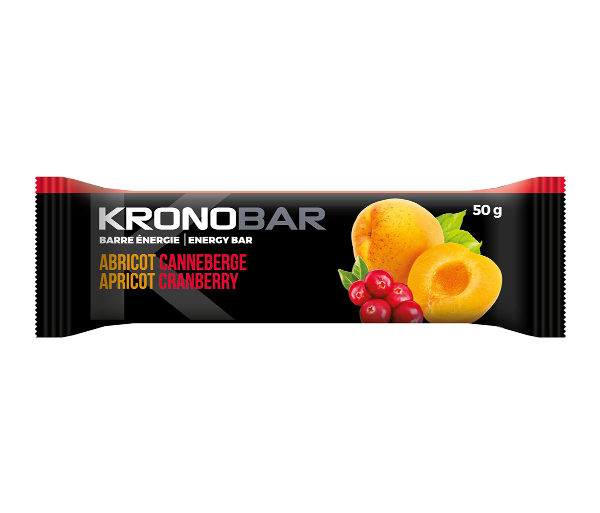 Image 12 apricot-cranberry energy bars (50g)