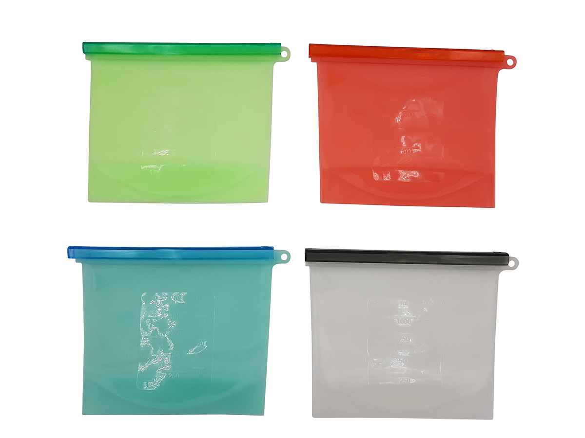 Image Silicone Food storage Bags - set of 4 1000ml