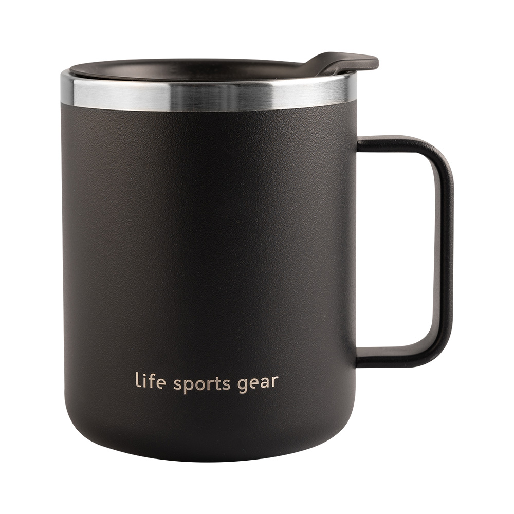 Image LSG Stainless Steel dual wall 380ml/13oz mug BLACK