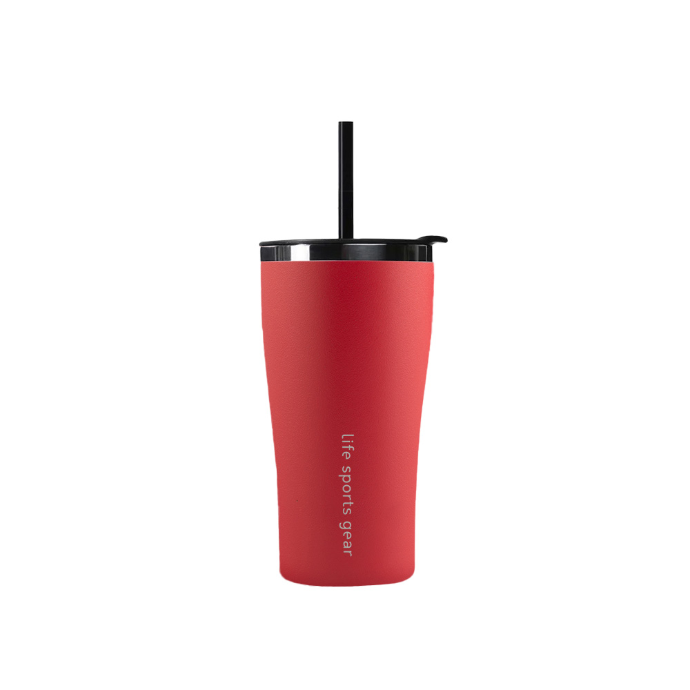 Image LSG Stainless steel bottle 530ml / 19oz dual wall RED
