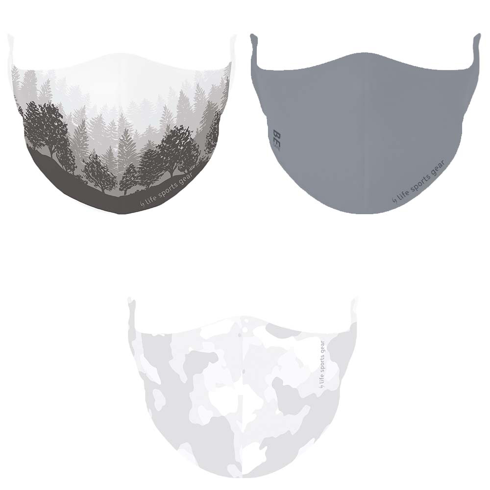Image Set of 3 Reusable Masks for Men - Large - #02