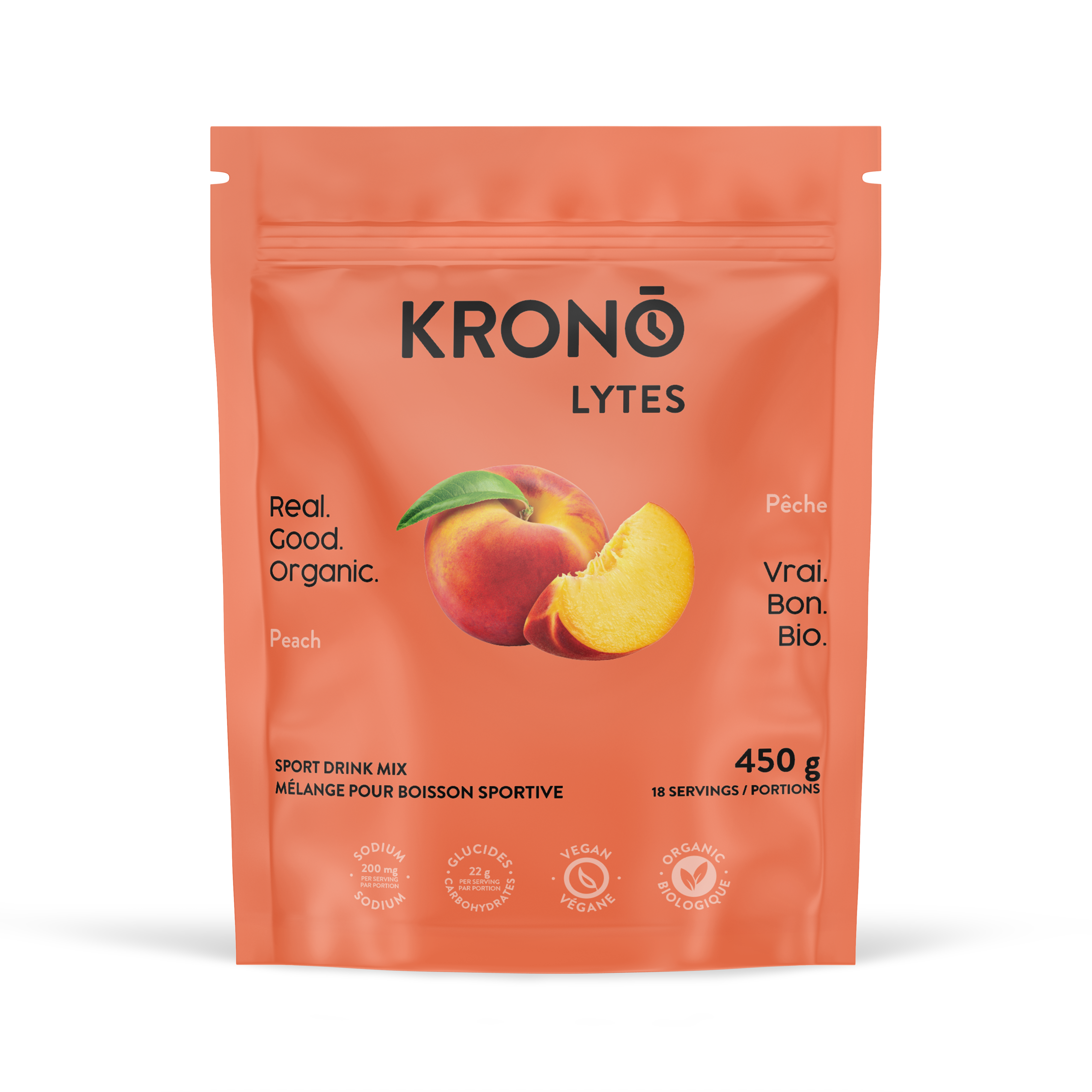 Image KRONO Electrolytes 450g Peach