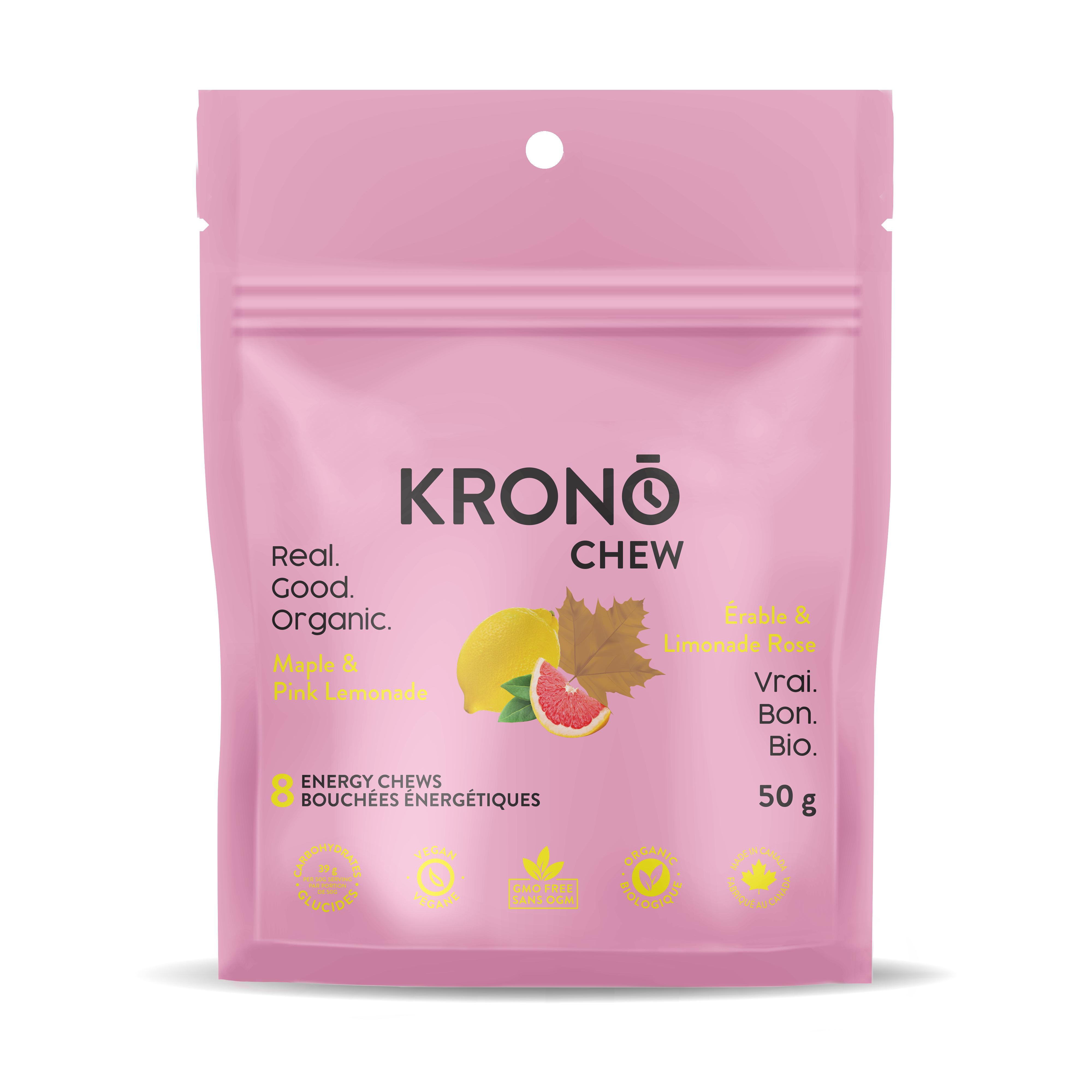 Image Krono Energetic chews (12) MAPLE-PINK LEMONADE