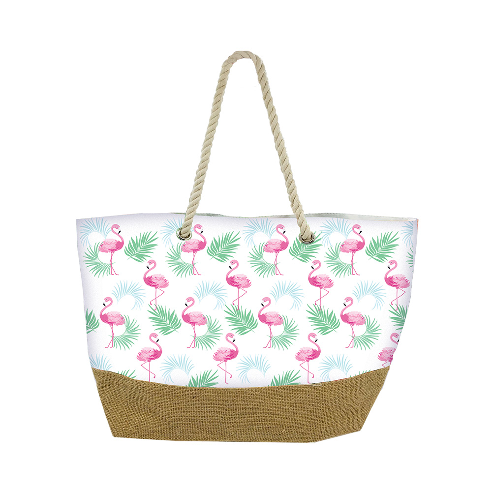 Image Summer beach bag – flamingos