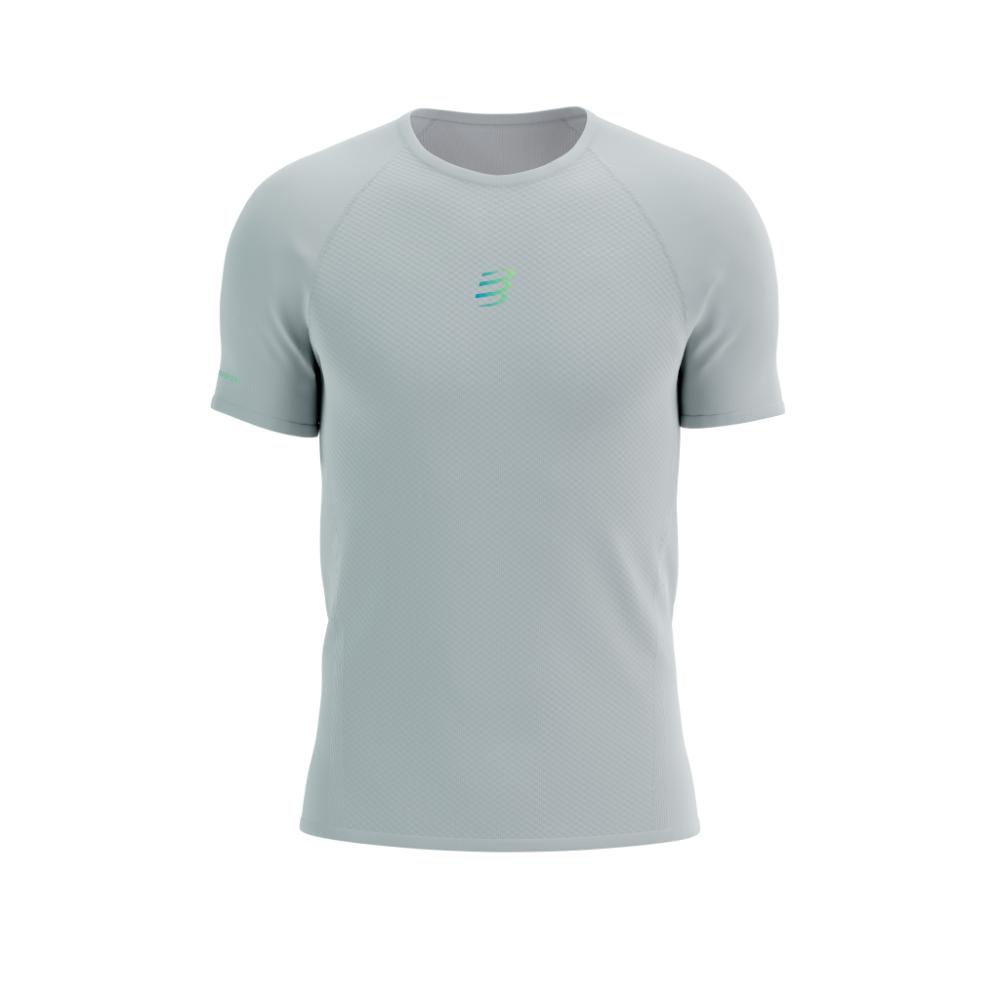 Image Compressport Trail Racing Ss Tshirt Homme GRIS VIOLET G