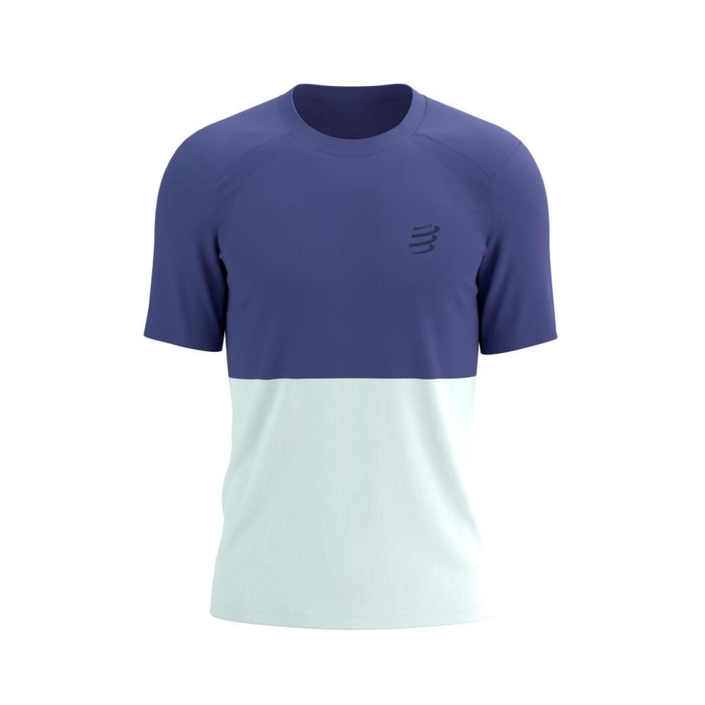 Image Compressport Performance Ss Tshirt Homme BLEU ORIENT/BLANC ÉTOILE P
