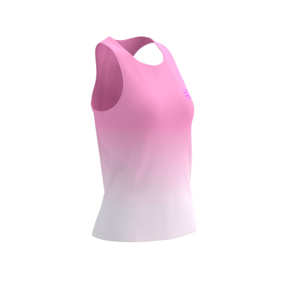 Image Compressport Performance Singlet  Femme BEGONIA/BLANC P