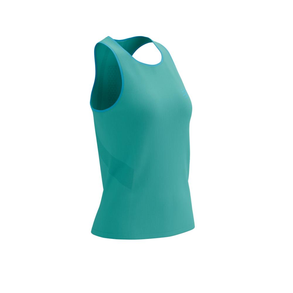 Image Compressport Performance Singlet  Femme PISCINE BLEUE M