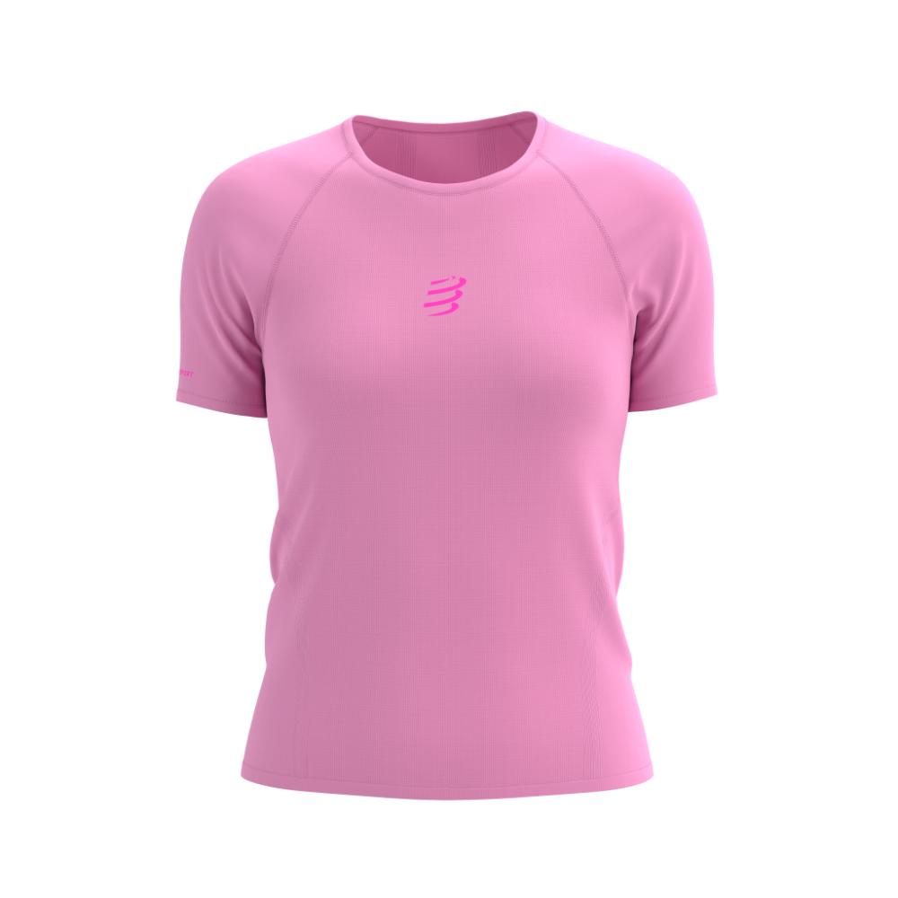 Image Compressport Trail Racing Ss Tshirt Femme BÉGONIA P
