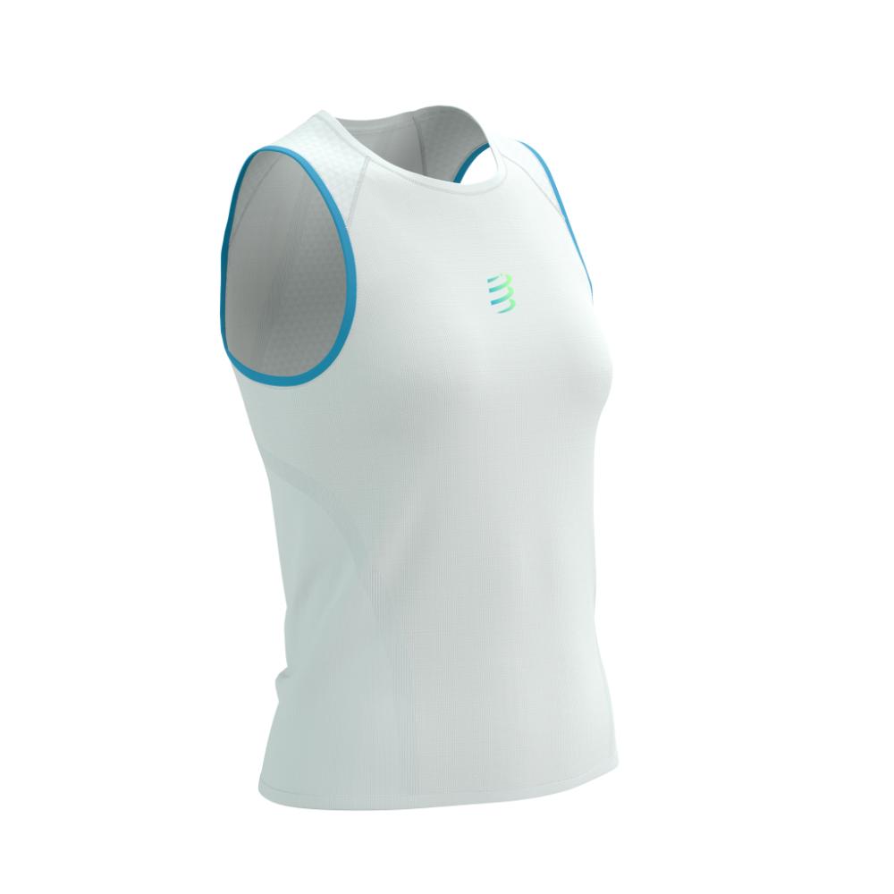 Image Compressport Trail Racing Tank Femme BLANC ÉTOILÉ M