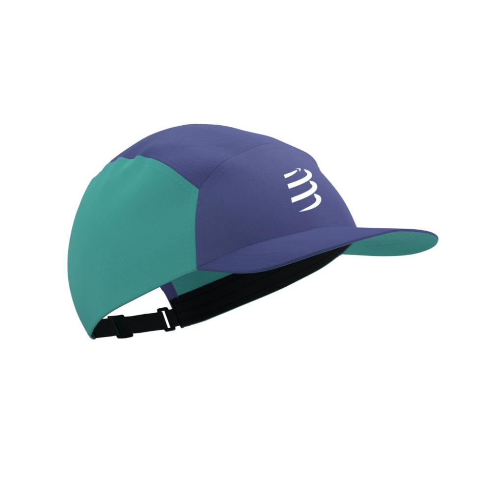 Image Compressport 5 Panel Cap Unisexe BLEU ORIENT/BLEU PISCINE TU