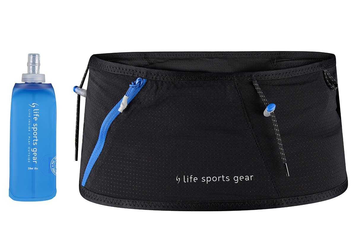 Image Ceinture de course  air flow Lg + bouteille compressible de 250 ml